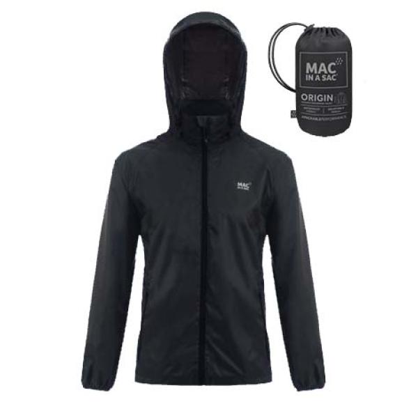 Водоустойчиво Яке Mac in a Sac Origin 2, Наситено Черно, Мъжко/Универсално